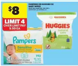 Real Canadian Superstore Pampers or Huggies 3x Baby Wipes offer