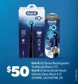 Real Canadian Superstore Oral-B iO2 Series Rechargeable Toothbrush Black 1 CT offer