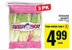 Food Basics ROMAINE HEARTS offer