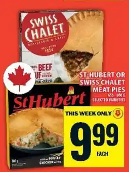 Food Basics ST-HUBERT OR SWISS CHALET MEAT PIES offer