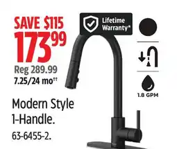 Canadian Tire Modern Style 1-Handle Kitchen Faucets offer