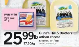 Loblaws Gunn's Hill 5 Brothers artisan cheese offer