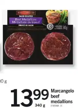 Loblaws Marcangelo beef medallions offer