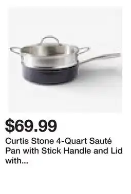 TSC Stores Curtis Stone 4-Quart Sauté Pan with Stick Handle and Lid with Steamer Insert offer