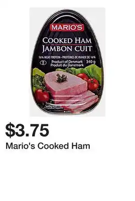 Dollarama Mario's Cooked Ham offer