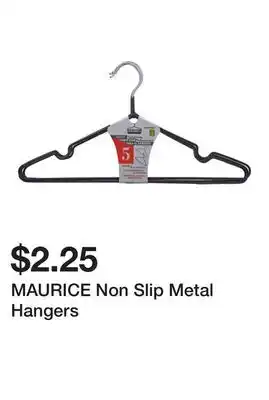 Dollarama MAURICE Non Slip Metal Hangers offer