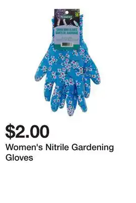 Dollarama Women's Nitrile Gardening Gloves offer