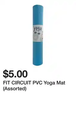 Dollarama FIT CIRCUIT PVC Yoga Mat (Assorted) offer
