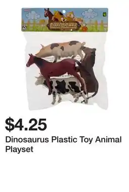 Dollarama Dinosaurus Plastic Toy Animal Playset offer