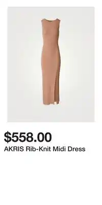 Holt Renfrew AKRIS Rib-Knit Midi Dress offer