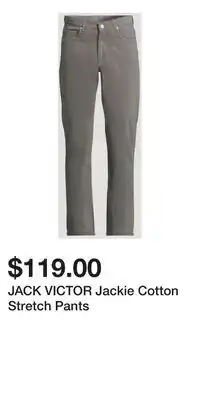 Holt Renfrew JACK VICTOR Jackie Cotton Stretch Pants offer