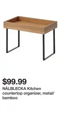 IKEA NÅLBLECKA Kitchen countertop organizer, metal/bamboo offer