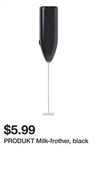 IKEA PRODUKT Milk-frother, black offer