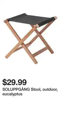 IKEA SOLUPPGÅNG Stool, outdoor, eucalyptus offer