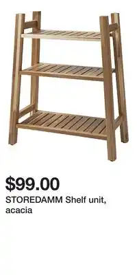 IKEA STOREDAMM Shelf unit, acacia offer