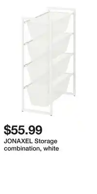 IKEA JONAXEL Storage combination, white offer