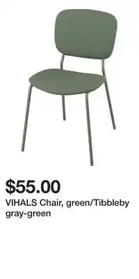 IKEA VIHALS Chair, green/Tibbleby gray-green offer