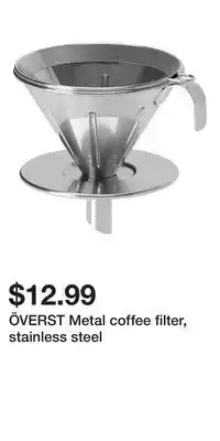 IKEA ÖVERST Metal coffee filter, stainless steel offer