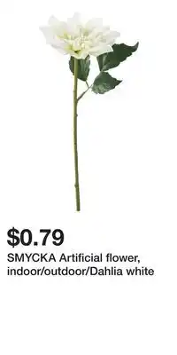 IKEA SMYCKA Artificial flower, indoor/outdoor/Dahlia white offer