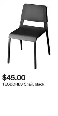 IKEA TEODORES Chair, black offer