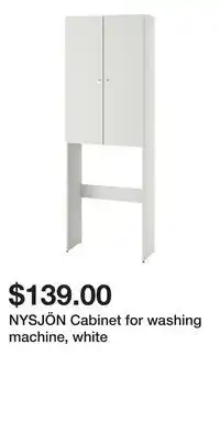 IKEA NYSJÖN Cabinet for washing machine, white offer