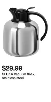 IKEA SLUKA Vacuum flask, stainless steel offer
