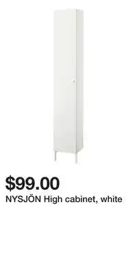 IKEA NYSJÖN High cabinet, white offer