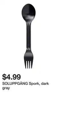 IKEA SOLUPPGÅNG Spork, dark gray offer