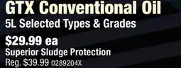PartSource GTX Conventional Oil offer