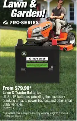 PartSource Pro-Series Lawn & Tractor Batteries offer