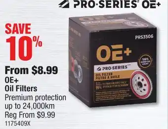 PartSource OE+ Oil Filters offer