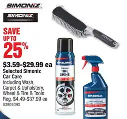 PartSource Selected Simoniz Car Care offer
