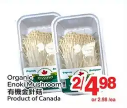 T&T Supermarket ORGANIC ENOKI MUSHROOM offer