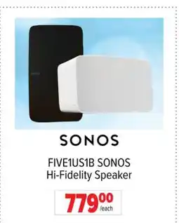 2001 Audio Video FIVE1US1B SONOS Hi-Fidelity Speaker offer