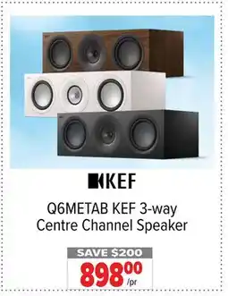 2001 Audio Video Q6METAB KEF 3-way Centre Channel Speaker offer