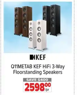 2001 Audio Video Q11METAB KEF HiFi 3-Way Floorstanding Speakers offer