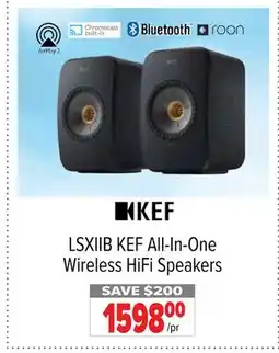 2001 Audio Video LSXIIB KEF All-In-One Wireless HiFi Speakers offer