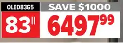 2001 Audio Video OLED83G5 OLED evo AI G5 4K Smart TV 2025 offer