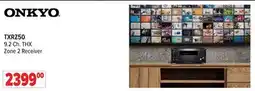 2001 Audio Video TXRZ50 ONKYO 9.2 Ch. THX Zone 2 Receiver offer
