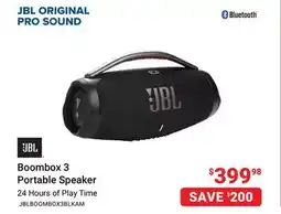 Visions Electronics JBL Boombox 3 Portable Speaker offer