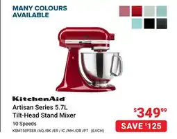 Visions Electronics KitchenAid Artisan Series 5.7L Tilt-Head Stand Mixer offer