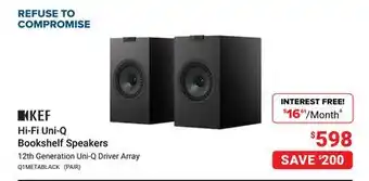 Visions Electronics KEF Hi-Fi Uni-Q Bookshelf Speakers offer