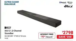 Visions Electronics KEF XIO 5.1. 2-Channel Soundbar offer