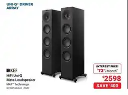 Visions Electronics KEF HiFi Uni-Q Meta Loudspeaker offer