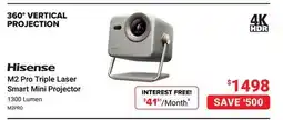 Visions Electronics Hisense M2 Pro Triple Laser Smart Mini Projector offer