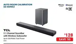 Visions Electronics 2.1 Channel Soundbar with Wireless Subwoofer offer