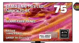 Visions Electronics Samsung 75 NATIVE 144Hz PANEL QN90F 4K Smart TV offer