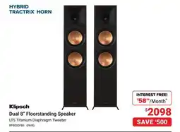 Visions Electronics Klipsch Dual 8 Floorstanding Speaker offer