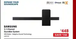 Visions Electronics Samsung 5.1-Channel Soundbar System offer