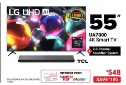 Visions Electronics LG 55 UA7000 4K Smart TV offer